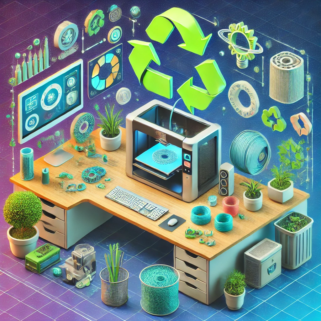Desktop recycling machine for circular economy